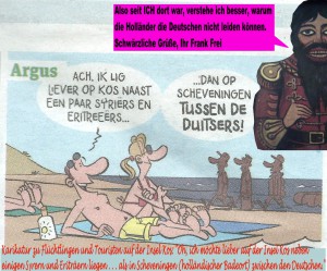 Holländische Karikatur - mit Frank Frei